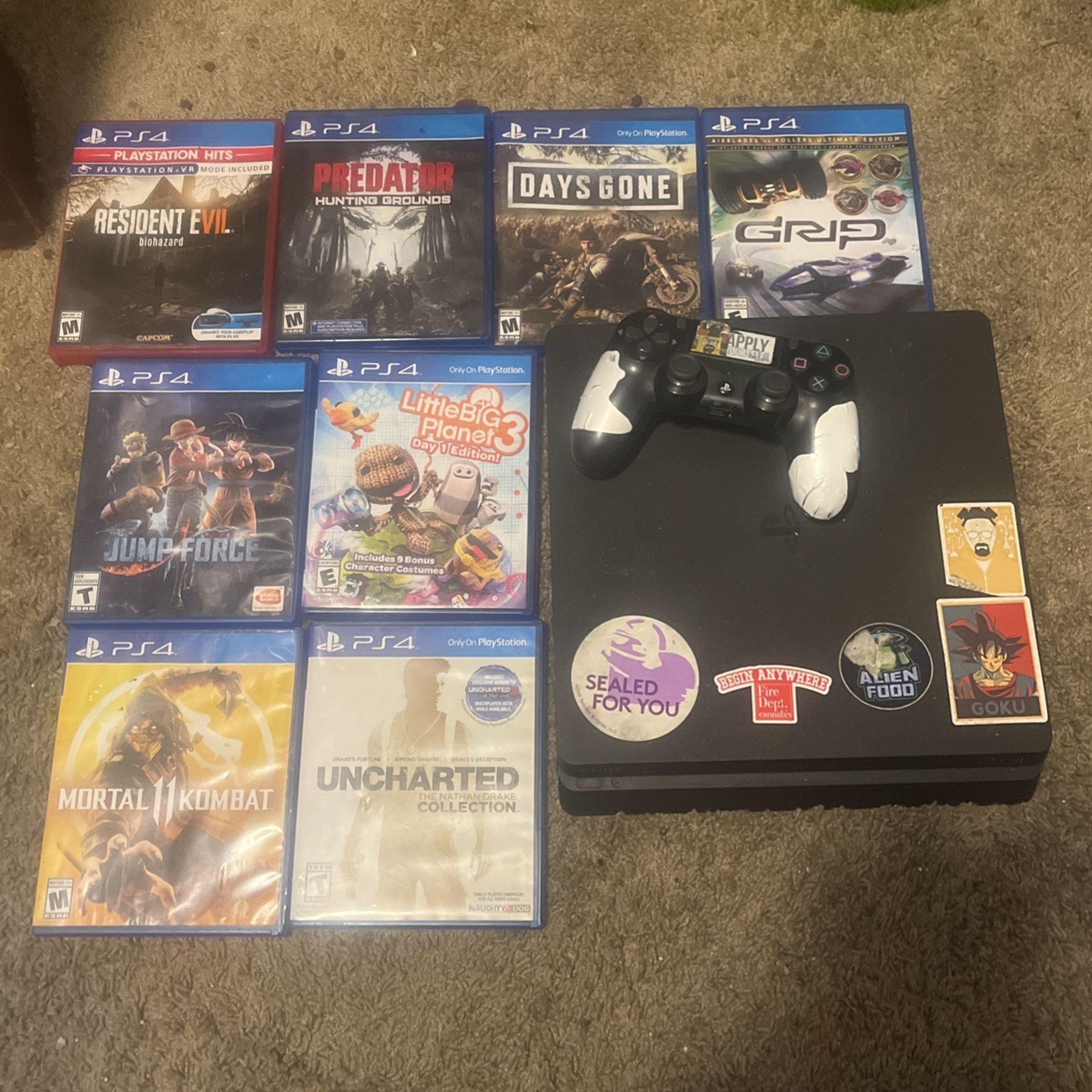PS4 With Games And Controller