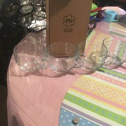 Princess House. Set De 4 Tazas Muy Antiguas Y Gruesas.