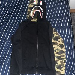 Bape Shark Hoodie FULL ZIP ~ City of Walking Bio Haters