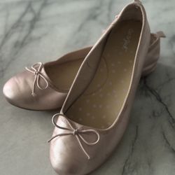 Cat & Jack Girls Pink Flat Ballet Shoes Size 2
