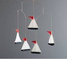 Boat mobile - baby room - pottery barn kids