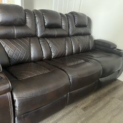 Ashley Furniture Dual Power Recliner Couch