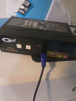 CKL 2-Port Dual Monitor HDMI KVM Switch — 2 Computers / 2 Monitors