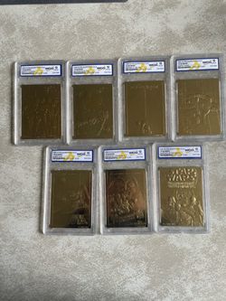 1996 score board 23kt gold Star Wars cards