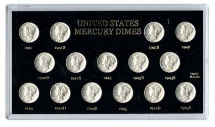 MAKE OFFER MERCURY DIME PROOF COMPLITE SET