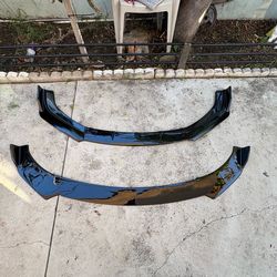 Two Universal front bumper lip splitters