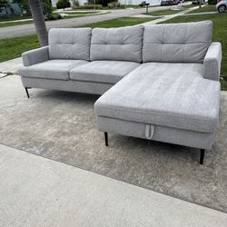 Grey Sectional Sofa Free Delivery 🛻
