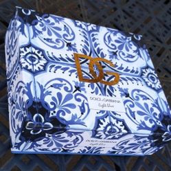 *BOX ONLY* Dolce & Gabbana Light Blue Perfume Set *NO PERFUME* Replacement Box • Vanity Gift Box, Perfume Accessories, Beauty Health, Decoration, 