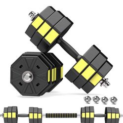 Adjustable Dumbbell Barbell Set