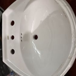 Beautiful Old School Kohler Pedestal Sink- BRAND NEW !!!