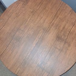 2 Teir Round Rustic Wooden Table Top