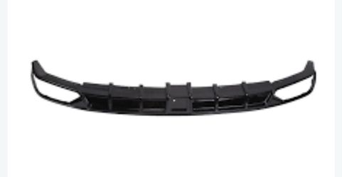 Rear Bumper Diffuser Apron Spat Gloss Black For 18-22 Honda Accord