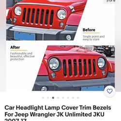 Jeep Wrangler 2007-2017 Front Light Bezel