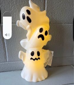 Halloween Stacked Ghost Light-Up Figurine