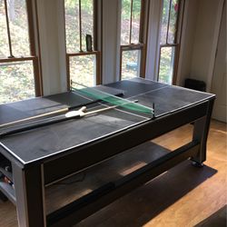 3 In One Recreational Table Read Description !!(pool, Ping Pong, Air Hockey) Barely Used Some Assembly Required