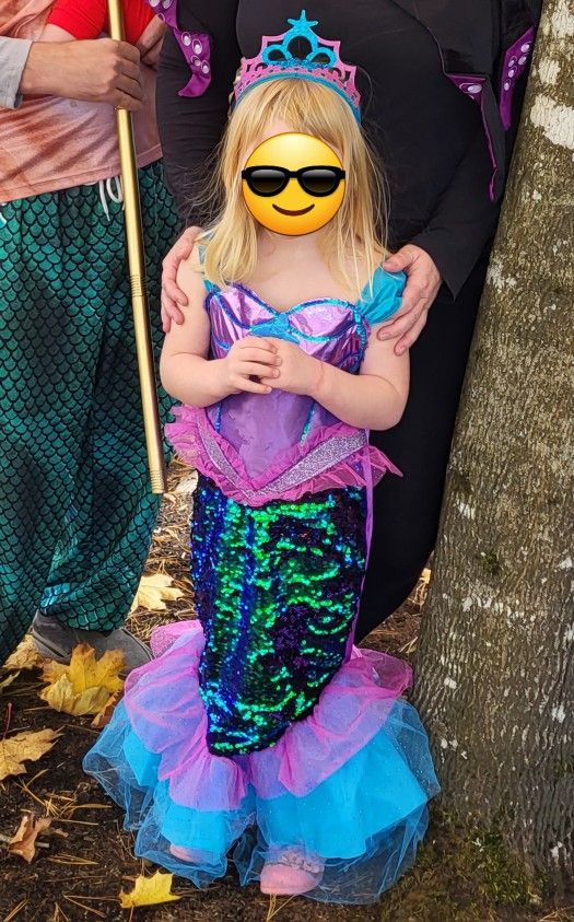 Mermaid Costume (Girls Size 4-6)