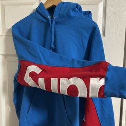 Supreme Cropped Panel Hooded Sweatshirt Bright Light 