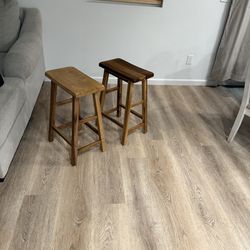 Natural wood Barstools