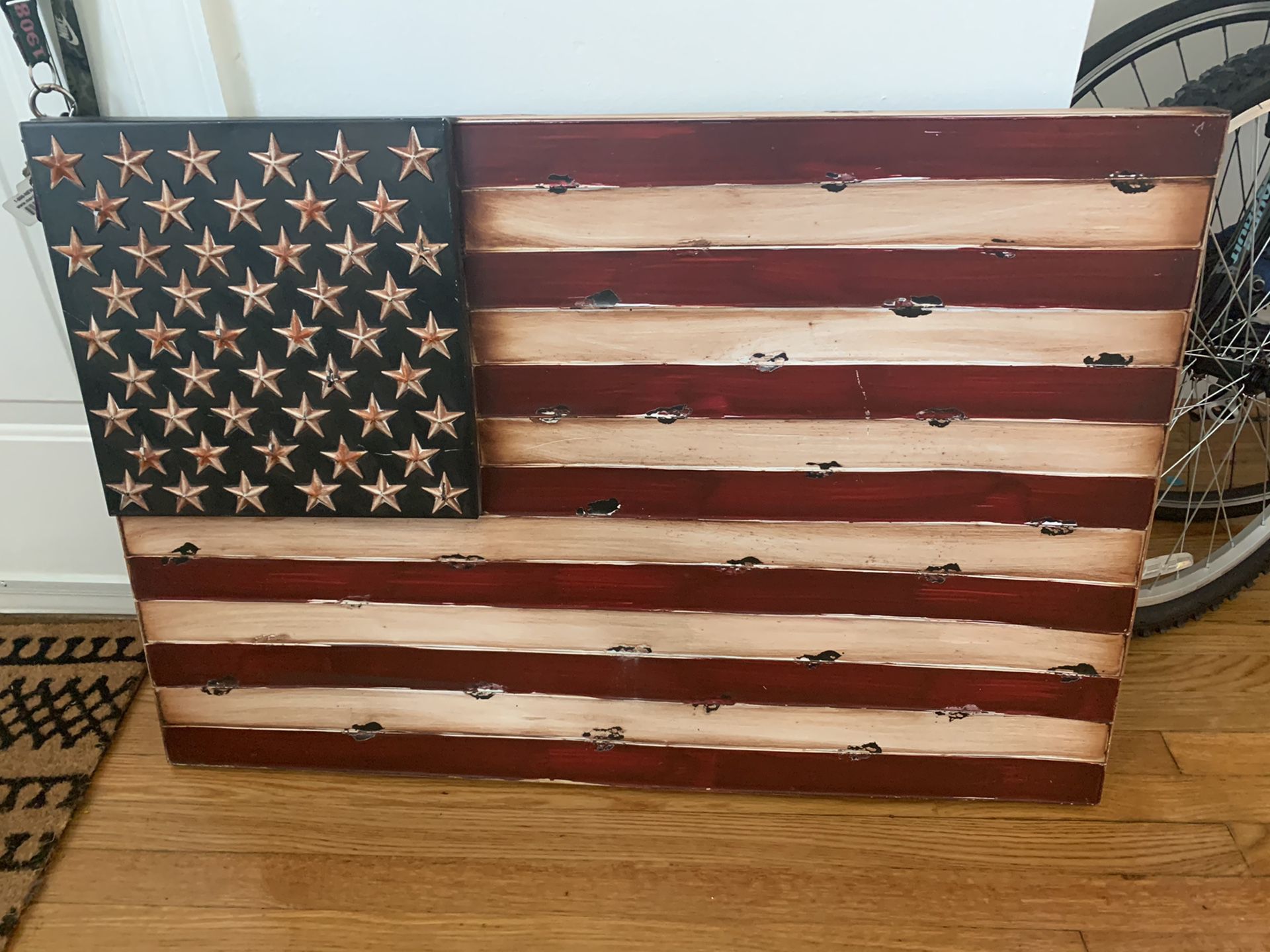 American flag decor (metal)