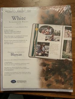 Creative Memories 8 1/2 x11 White Pages