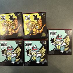 Mcdonalds Hello Kitty x Godzilla - #4 #2 Pom Pom Purin Gigan & Keroppi Ghidorah New in box