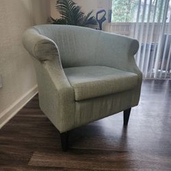 Light blue accent chair