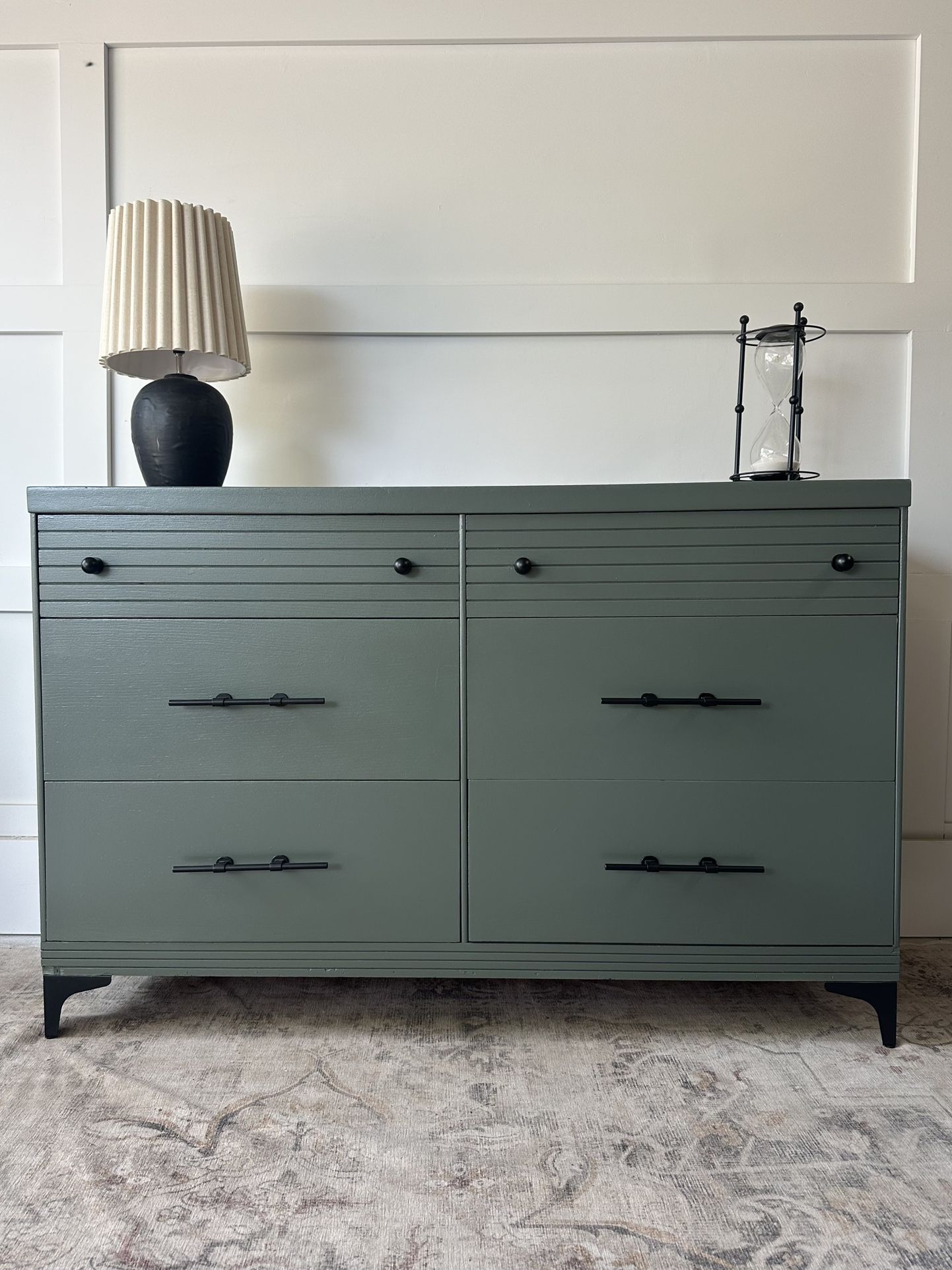 Refinished medium dresser / credenza / buffet / nursery / TV stand