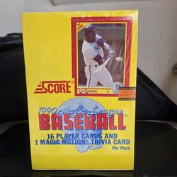 1990 SCORE MLB Baseball Cards Unopened Boxes