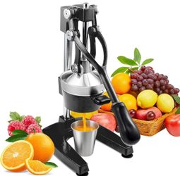 ROVSUN Professional Citrus Juicer Lemon Squeezer, Cast Iron Juicer, Commercial Manual Fruit Press Juicer for Lemon Pomegranate Orange Juice, Heavy Dut