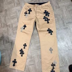 chrome heart khaki pants 