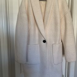 EXPRESS Wool One Button Trench Coat 