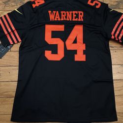 Youth Red And Black San Francisco 49’ers Fred Warner Jersey
