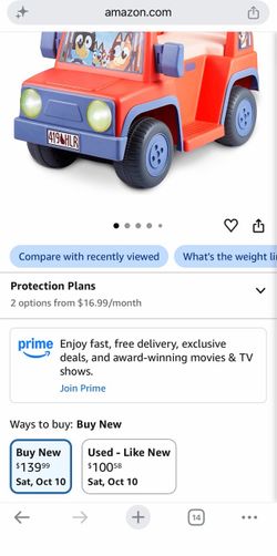 Bluey Ride-On Toy SUV for Kids