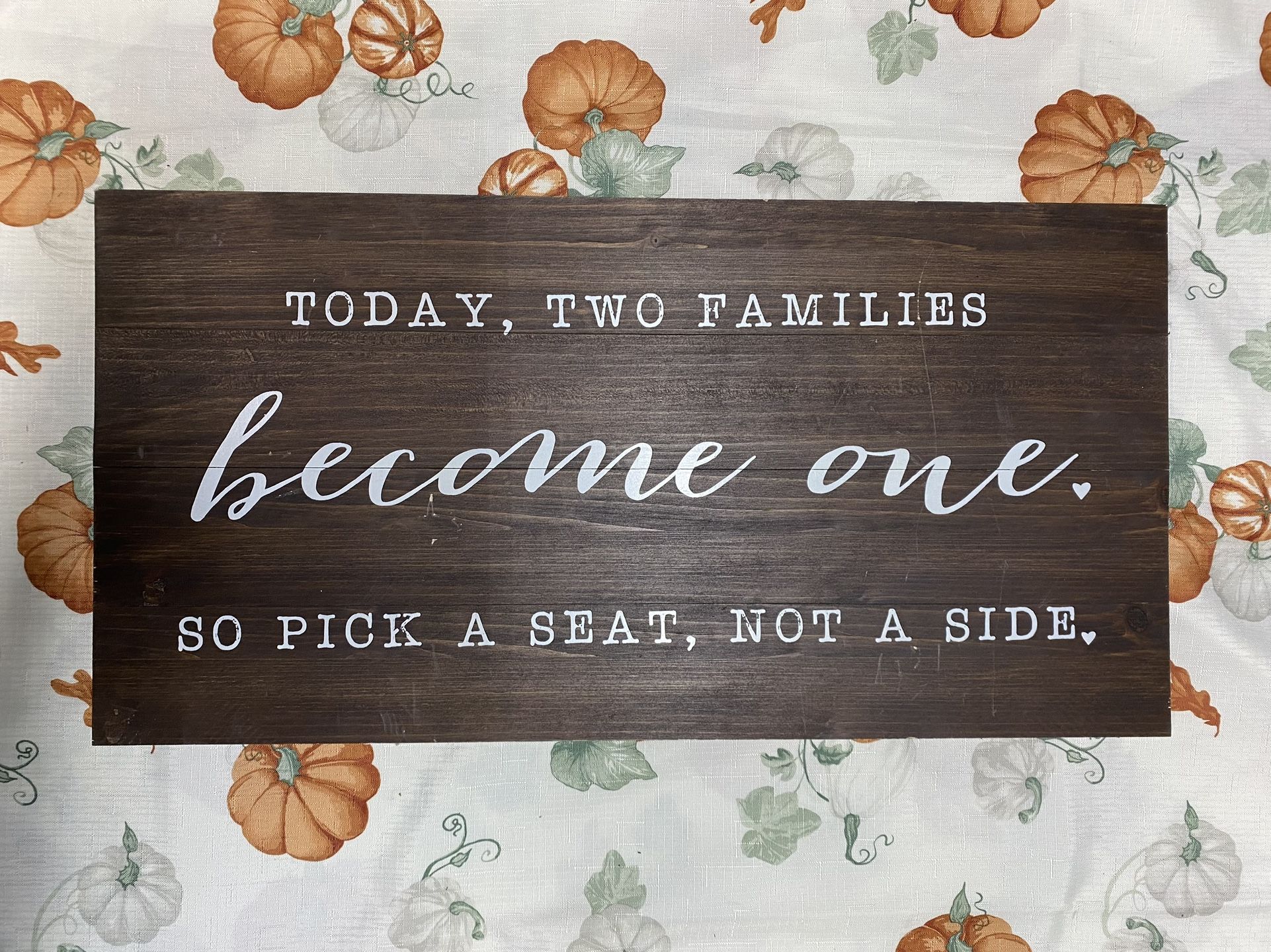 Wedding Seat Sign