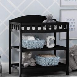 Delta Baby Children Infant Changing Table with Pad, Black