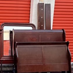Full Size Sleigh Bed Frame 