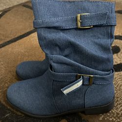 New Blue Ankle Boots size 9 
