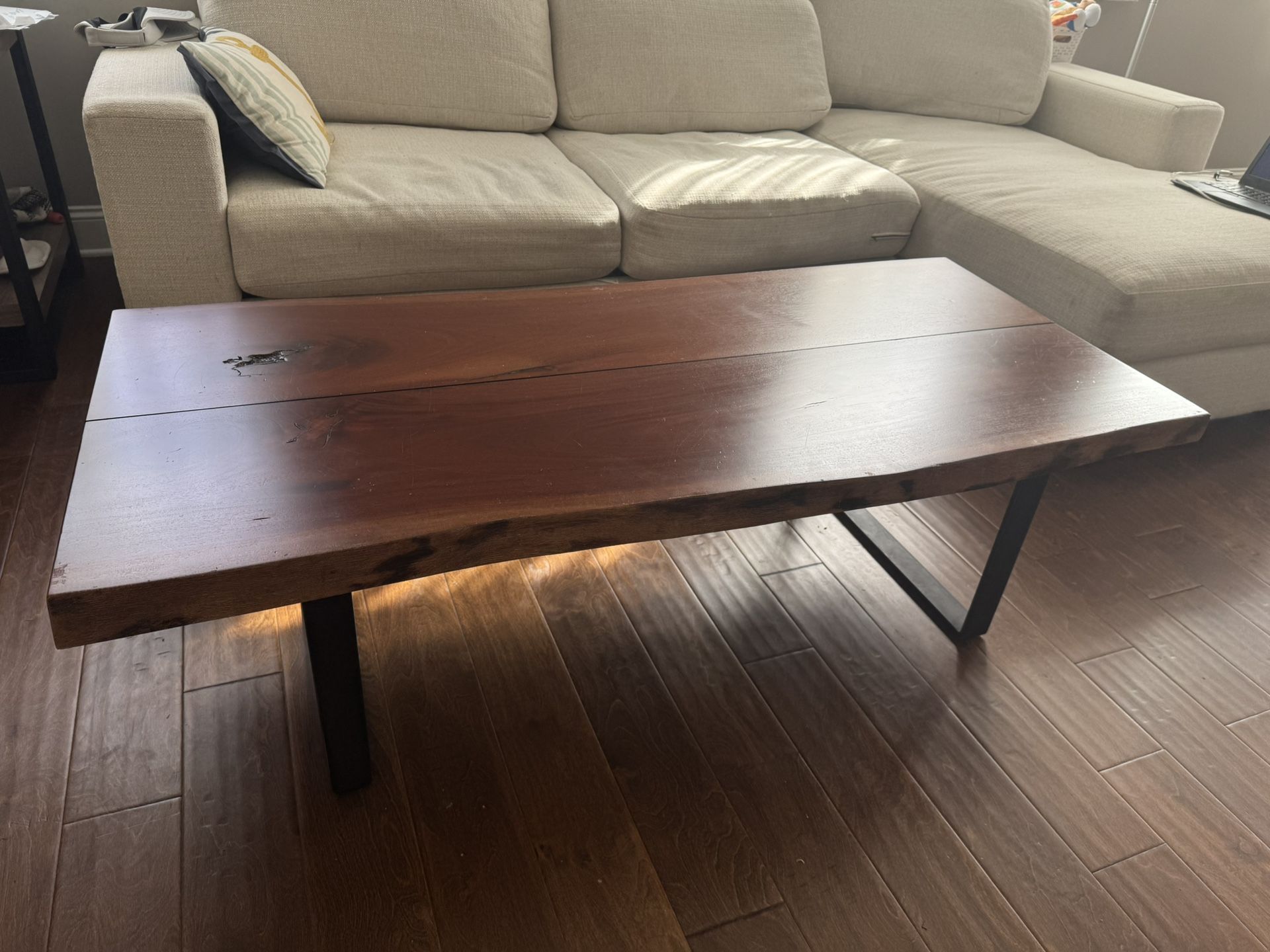 Pottery Barn Solid wood coffee table