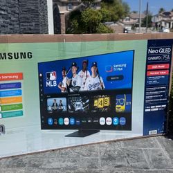 75QN80FD 75” Samsung smart 4k Neo Qled hdr tv 