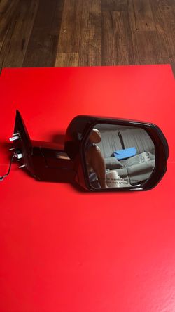 2022-2025 TOYOTA TUNDRA FRONT RIGHT POWER FOLDING DOOR MIRROR W/ CAMERA *SCUFFS* BLACK OEM
