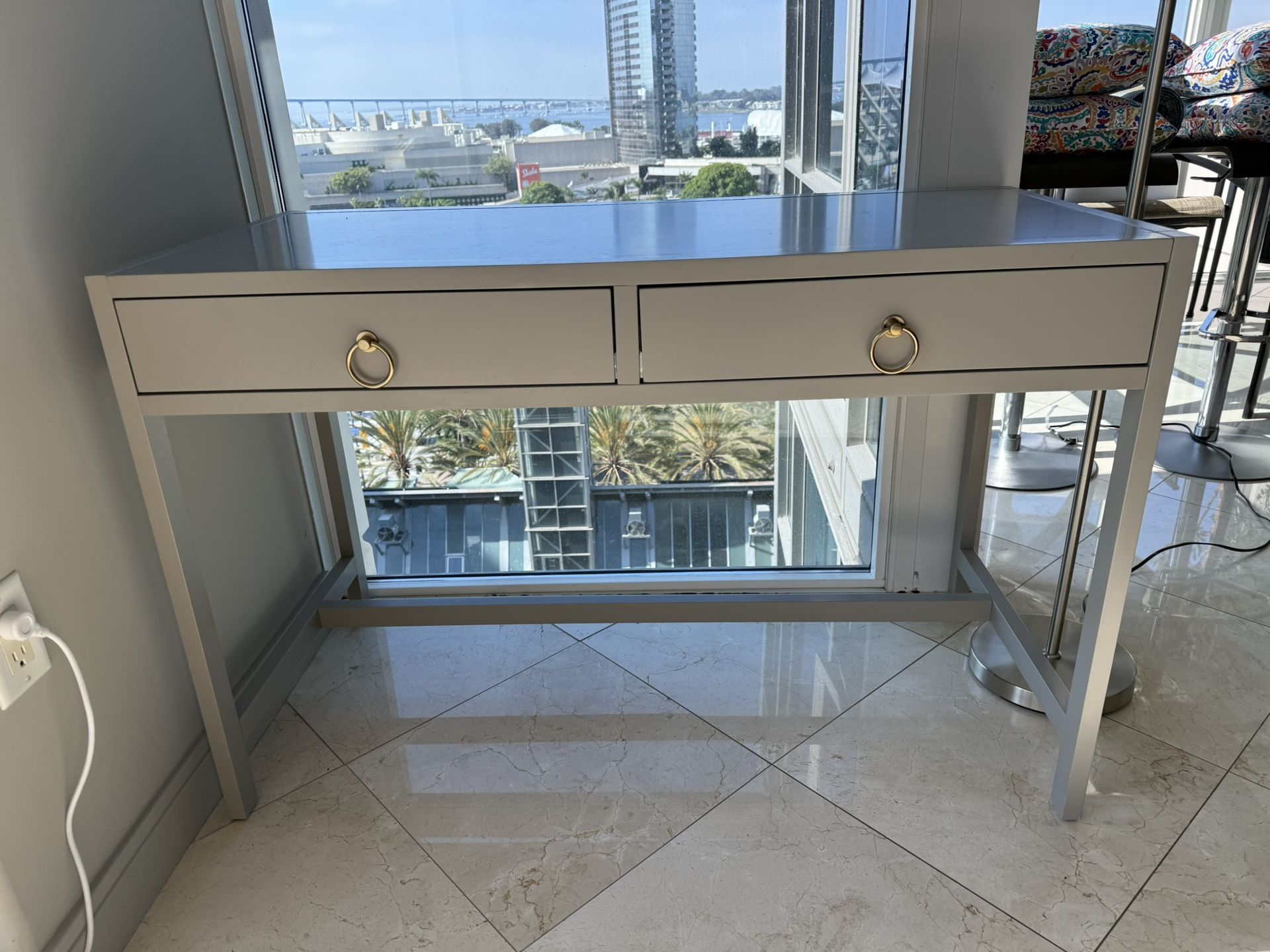 Small Grey Desk -Like New!