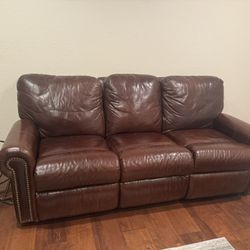 Fairmont Leather Reclining Sofa 