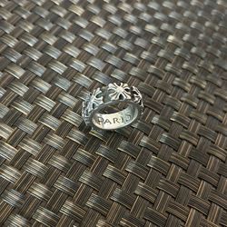 TM Paris Silversmith Biker Style Ring Size 8-81/2