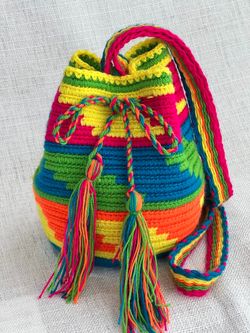 multicolor Wayuu Colombia bags