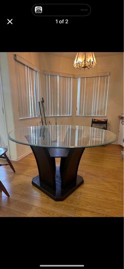 glass dining table