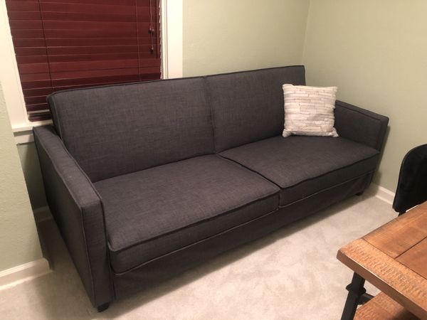 charcoal gray nolee folding sofa bed review