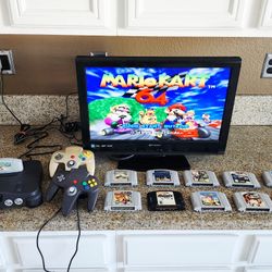 MEGA Nintendo 64 / N64 Set With Controllers & Games!!
