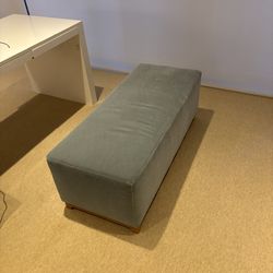 Modern Upholstered Bench / Ottoman – Light Blue