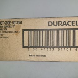 Duracell Alkaline Batteries "SIZE C"