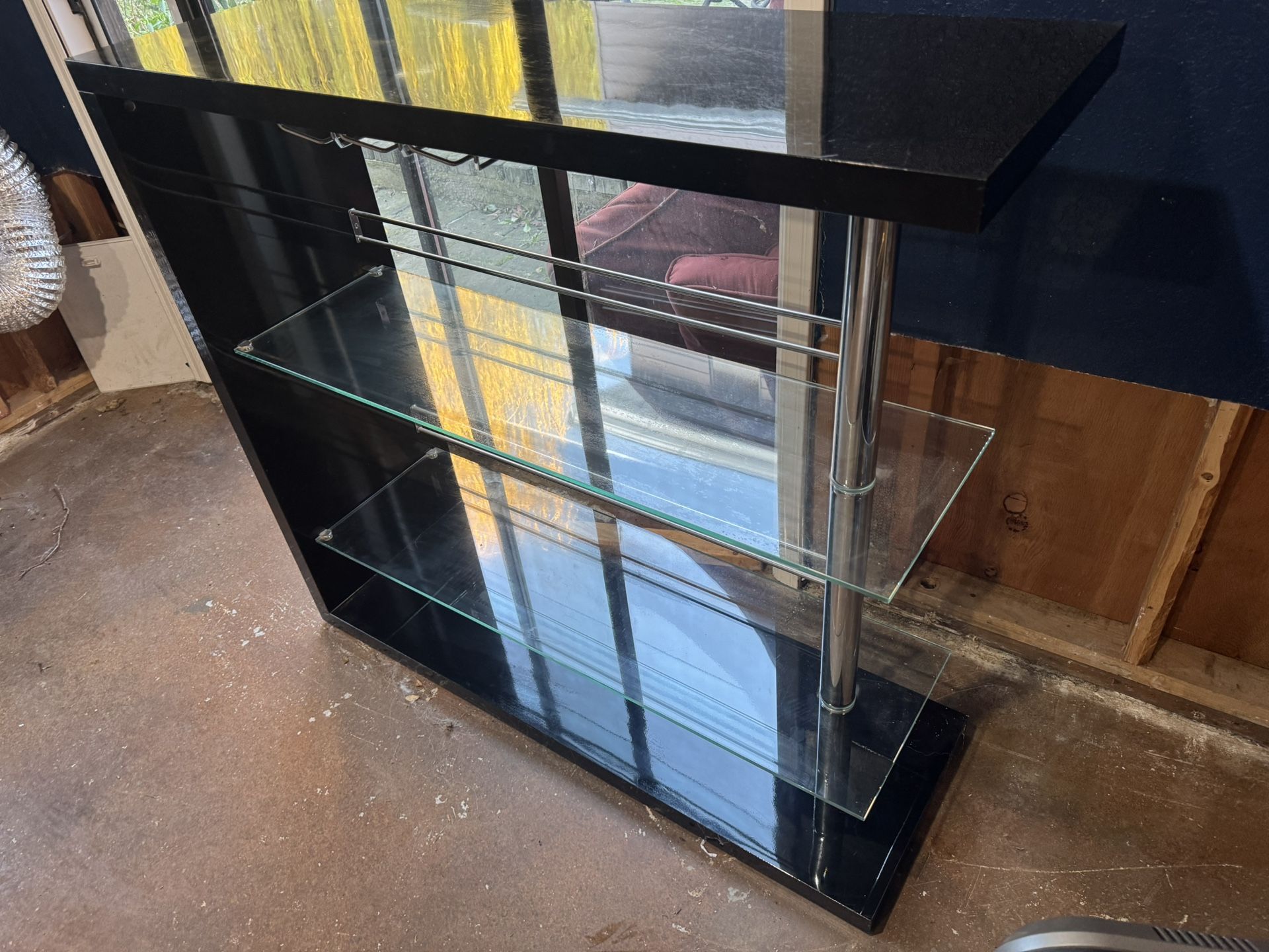 Glass Shelf Bar Cabinet
